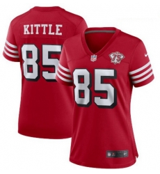 Women's San Francisco 49ers 10 George Kittle 75th Anniversary Jersey