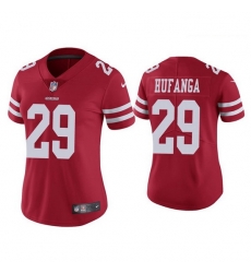 Women's San Francisco 49ers 29 Talanoa Hufanga Red Jersey