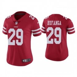 Women's San Francisco 49ers 29 Talanoa Hufanga Red Jersey