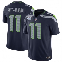 Seattle Seahawks 11 Jaxon Smith Njigba Navy 2023 F U S E Vapor Limited Stitched Football Jersey