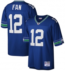 Seattle Seahawks 12 Fan Royal Mitchell & Ness Stitched Football Jersey