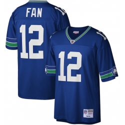 Seattle Seahawks 12 Fan Royal Mitchell & Ness Stitched Football Jersey