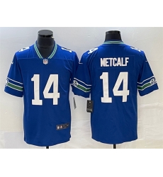Seattle Seahawks 14 DK Metcalf Royal Vapor Untouchable Limited Stitched Football Jersey