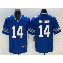 Seattle Seahawks 14 DK Metcalf Royal Vapor Untouchable Limited Stitched Football Jersey
