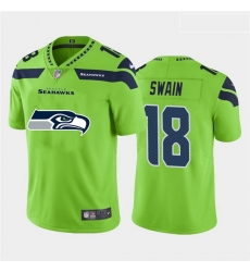 Seattle Seahawks 18 Freddie Swain Green Team Big Logo Vapor Untouchable Limited Jersey