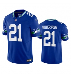 Seattle Seahawks 21 Artie Burns Royal 2023 F U S E Vapor Limited Throwback Stitched Jersey Seattle Seahawks 21 Artie Burns Royal 2023 F U S E Vapor Limited Throwback Stitched Jersey
