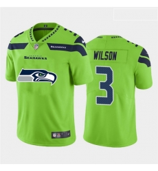 Seattle Seahawks 3 Russell Wilson Green Team Big Logo Vapor Untouchable Limited Jersey