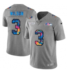 Seattle Seahawks 3 Russell Wilson Multi Color 2020 NFL Crucial Catch NFL jerseyGreyheather