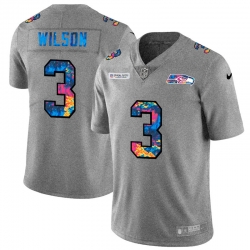 Seattle Seahawks 3 Russell Wilson Multi Color 2020 NFL Crucial Catch NFL jerseyGreyheather