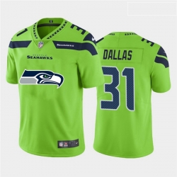 Seattle Seahawks 31 DeeJay Dallas Green Team Big Logo Vapor Untouchable Limited Jersey