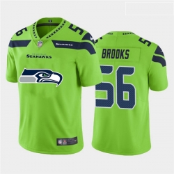 Seattle Seahawks 56 Jordyn Brooks Green Team Big Logo Vapor Untouchable Limited Jersey