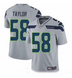 Seattle Seahawks 58 Darrell Taylor Grey Alternate Stitched NFL Vapor Untouchable Limited Jersey