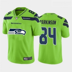 Seattle Seahawks 84 Colby Parkinson Green Team Big Logo Vapor Untouchable Limited Jersey
