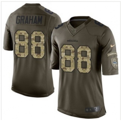 Seattle Seahawks 88 Jimmy Graham Green Stitched NFL Limited Salute To Service Jersey