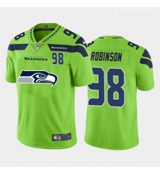 Seattle Seahawks 98 Alton Robinson Green Team Big Logo Number Vapor Untouchable Limited Jersey