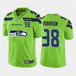 Seattle Seahawks 98 Alton Robinson Green Team Big Logo Number Vapor Untouchable Limited Jersey