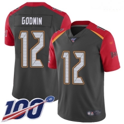 Tampa Bay Buccaneers 12 Chris Godwin Gray Stitched Football Limited Inverted Legend 100th Season Jersey