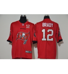 Tampa Bay Buccaneers 12 Tom Brady Red Team Big Logo Number Vapor Untouchable Limited Jersey
