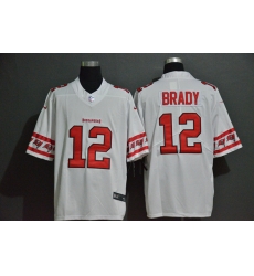 Tampa Bay Buccaneers 12 Tom Brady White Team Logos Fashion Vapor Limited Jersey