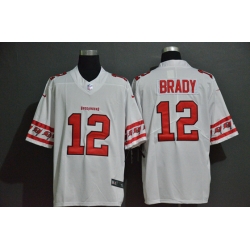 Tampa Bay Buccaneers 12 Tom Brady White Team Logos Fashion Vapor Limited Jersey