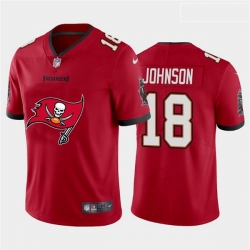 Tampa Bay Buccaneers 18 Tyler Johnson Red Team Big Logo Vapor Untouchable Limited Jersey
