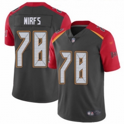 Tampa Bay Buccaneers 78 Tristan Wirfs Gray Stitched NFL Limited Inverted Legend Jersey