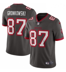 Tampa Bay Buccaneers #87 Rob Gronkowski Pewter Alternate Vapor Limited Jersey