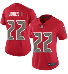 Women's Tampa Bay Buccaneers #22 Ronald Jones II Red Stitched NFL Limited Rush Jersey