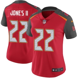 Women's Tampa Bay Buccaneers #22 Ronald Jones II Red Team Color Stitched NFL Vapor Untouchable Limited Jersey