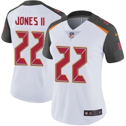 Women's Tampa Bay Buccaneers #22 Ronald Jones II White Stitched NFL Vapor Untouchable Limited Jersey