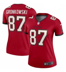 Women's Tampa Bay Buccaneers #87 Rob Gronkowski Red Legend Jersey