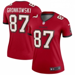 Women's Tampa Bay Buccaneers #87 Rob Gronkowski Red Legend Jersey
