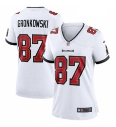 Women's Tampa Bay Buccaneers #87 Rob Gronkowski White Game Jersey