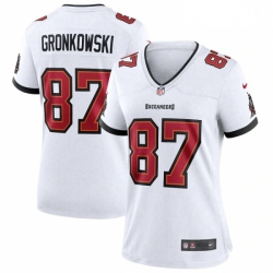 Women's Tampa Bay Buccaneers #87 Rob Gronkowski White Game Jersey