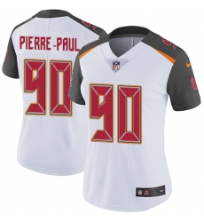 Women's Tampa Bay Buccaneers #90 Jason Pierre Paul White Stitched NFL Vapor Untouchable Limited Jersey