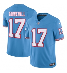 Tennessee Titans 17 Ryan Tannehill Light Blue 2023 F U S E Vapor Limited Throwback Stitched Football Jersey Tennessee Titans 17 Ryan Tannehill Light Blue 2023 F U S E Vapor Limited Throwback Stitched Football Jersey