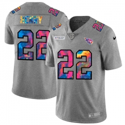 Tennessee Titans 22 Derrick Henry Multi Color 2020 NFL Crucial Catch NFL jerseyGreyheather