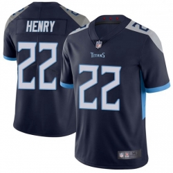 Tennessee Titans 22 Derrick Henry Navy Vapor Untouchable Limited Jersey