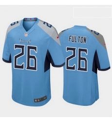 Tennessee Titans 26 Kristian Fulton Light Blue Game jersey Tennessee Titans 26 Kristian Fulton Light Blue Game jersey