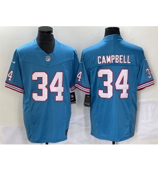 Tennessee Titans 34 Earl Campbell Light Blue 2023 F U S E Vapor Limited Throwback Stitched Football Jersey Tennessee Titans 34 Earl Campbell Light Blue 2023 F U S E Vapor Limited Throwback Stitched Football Jersey
