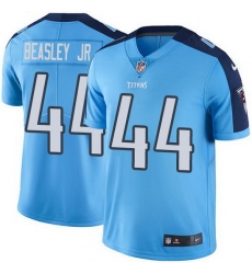 Tennessee Titans 44 Vic Beasley Jr Light Blue Stitched NFL Limited Rush Jersey
