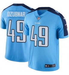 Tennessee Titans 49 Nick Dzubnar Light Blue Stitched NFL Limited Rush Jersey Tennessee Titans 49 Nick Dzubnar Light Blue Stitched NFL Limited Rush Jersey