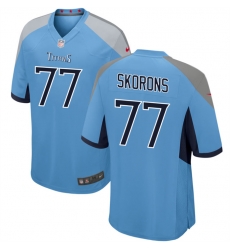 Tennessee Titans 77 Peter Skoronski Blue 2023 Draft Stitched Game Jersey Tennessee Titans 77 Peter Skoronski Blue 2023 Draft Stitched Game Jersey