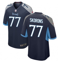 Tennessee Titans 77 Peter Skoronski Navy 2023 Draft Stitched Game Jersey Tennessee Titans 77 Peter Skoronski Navy 2023 Draft Stitched Game Jersey