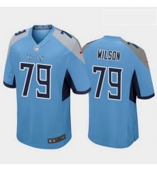 Tennessee Titans 79 Isaiah Wilson Light Blue Game jersey Tennessee Titans 79 Isaiah Wilson Light Blue Game jersey