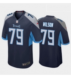 Tennessee Titans 79 Isaiah Wilson Navy Game jersey