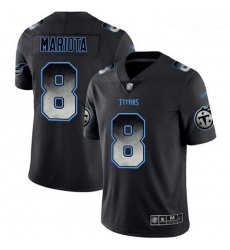 Tennessee Titans 8 Marcus Mariota Black Stitched Football Vapor Untouchable Limited Smoke Fashion Jersey