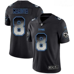 Tennessee Titans 8 Marcus Mariota Black Stitched Football Vapor Untouchable Limited Smoke Fashion Jersey