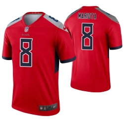 Tennessee Titans 8 Marcus Mariota Red Inverted Legend Jersey