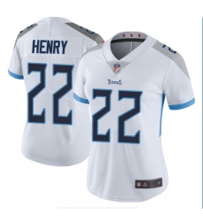Women's Tennessee Titans 22 Derrick Henry White Vapor Untouchable Player Limited Jersey